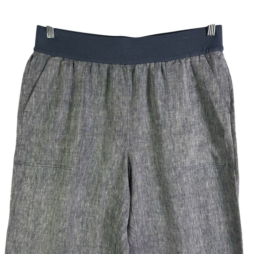 LANDS END Mid Rise Wide Legged Linen Pants Womens Size 16 - Picture 2 of 9